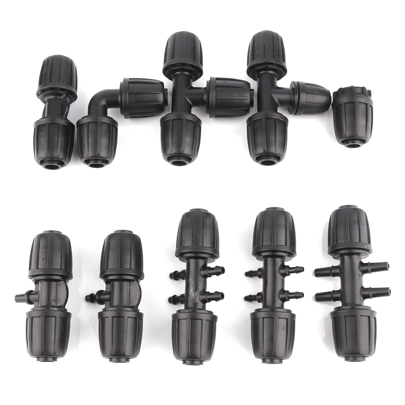Farming Pipe For Agriculture - 2pcs 새로운 16mm LDPE 파이프 커넥터