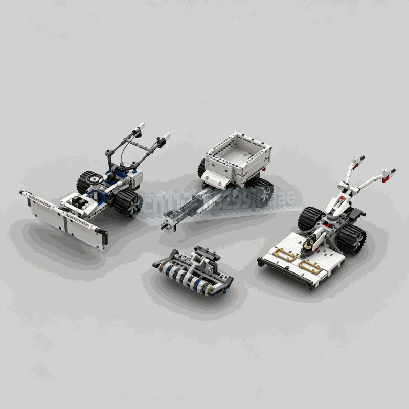 Farming Agriculture Model - 1021파츠 MOC 듀얼 싱글 액슬 농업용