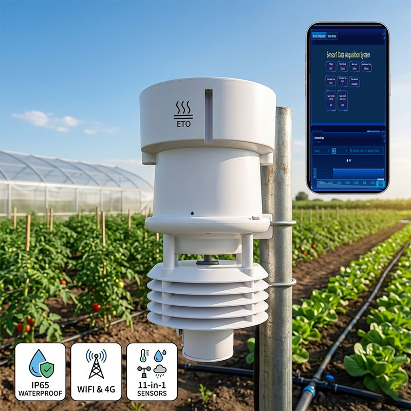 스마트 WiFi 4G 농업 ET0 기상 관측소 무선 전 - Precision Farming Smart Agriculture 리뷰 및 가격